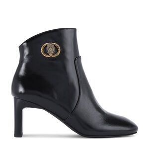 Kurt Geiger Black Ankle Boots with Gold Detail